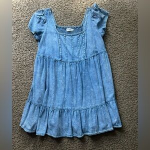 Terra & Sky Casual Denim Blue Dress